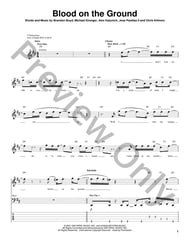 Blood on the Ground Guitar and Fretted sheet music cover